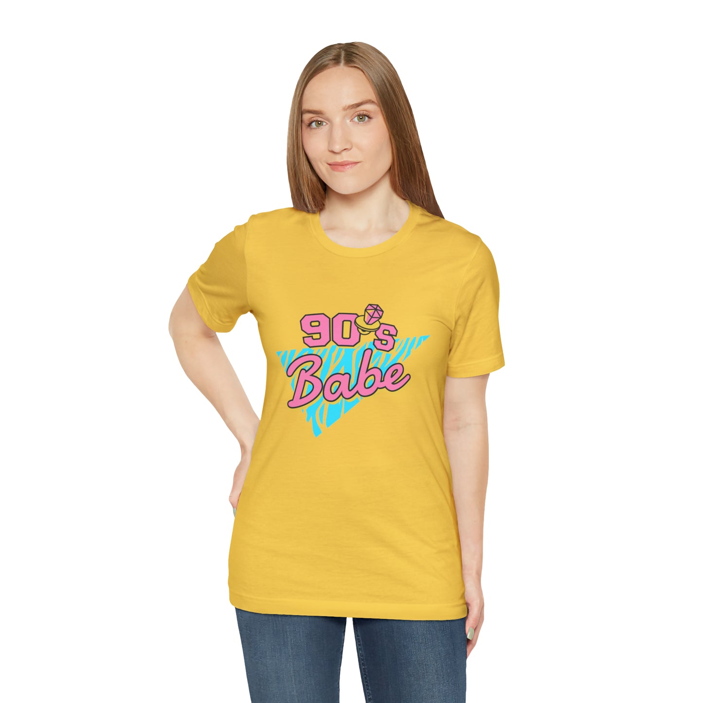 90's Babe shirt, gift for her, Christmas shirt, galantine gift best friend trip, Unisex Jersey Short Sleeve Tee
