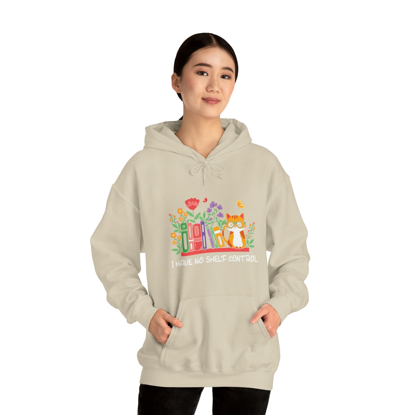Cat lover hoodie book lover sweater BookShelf control orange cat Shirt Halloween Cat Sweatshirt Gift for Cat Lover Gift for Cat Mom Gift