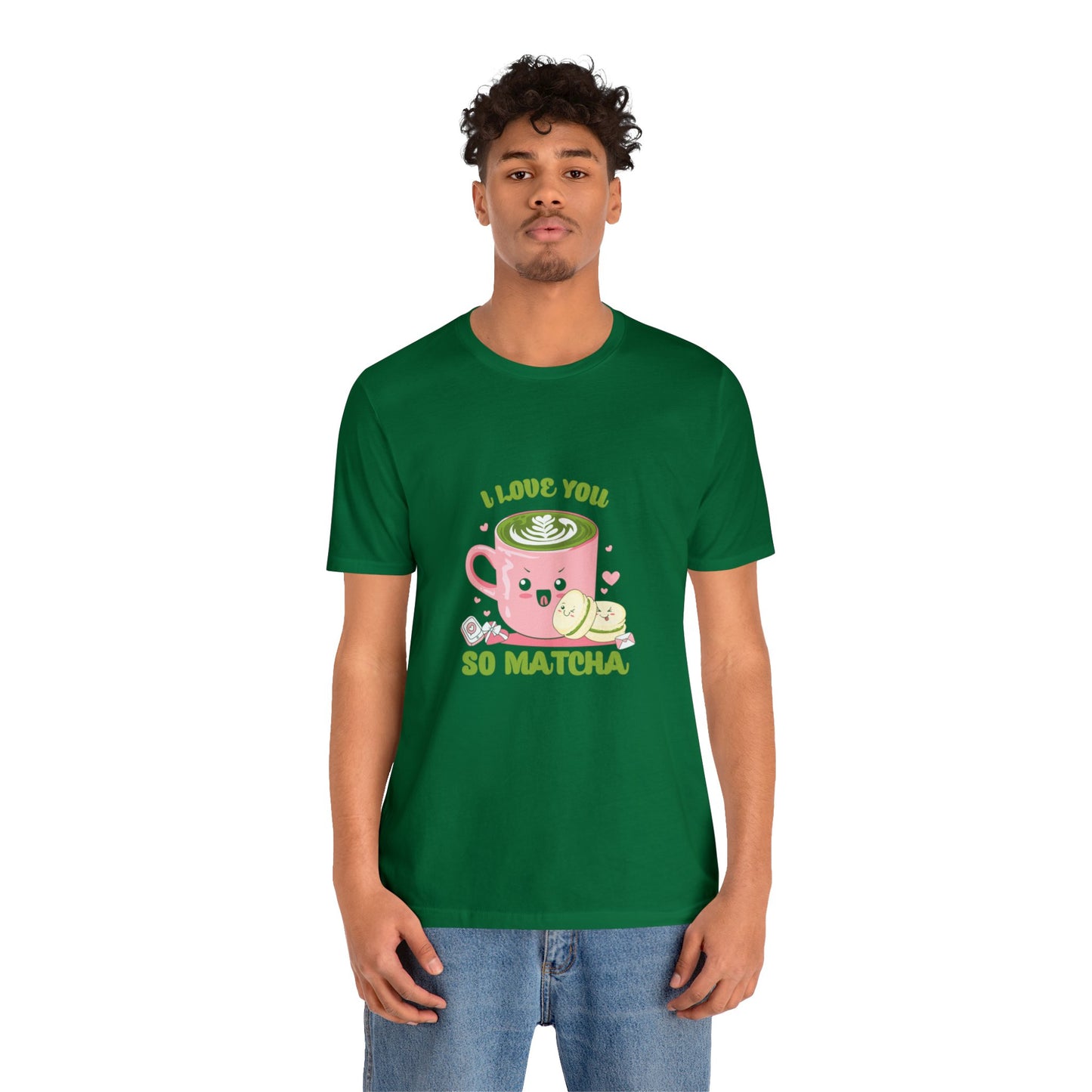 I love so matcha shirt Valentine's Day gift for her funny aesthetic gift for him funny gift for best friend vacation shirt wife husband wife