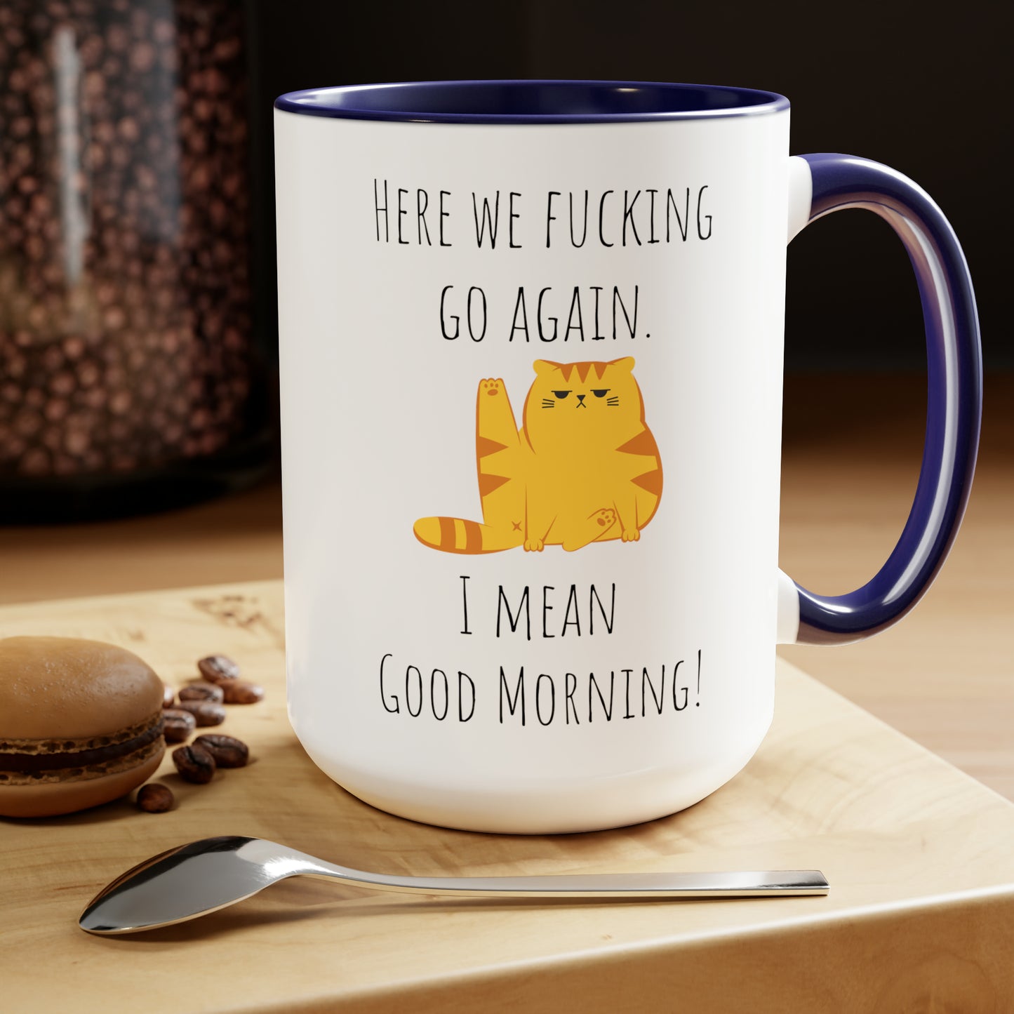 Funny grumpy cat mug funny Coffee Mug Fucking glorious morning mug cat mug gift for her Mug funny gift for wife tea Christmas gift 15oz