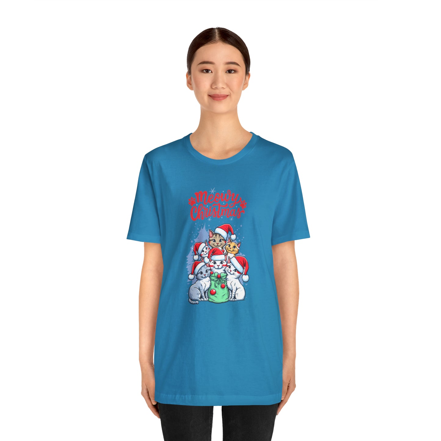 Cute Cat Christmas shirt funny dog Christmas tee Matching Family Christmas Shirt Family Christmas Shirt Matching Xmas Tees Custom