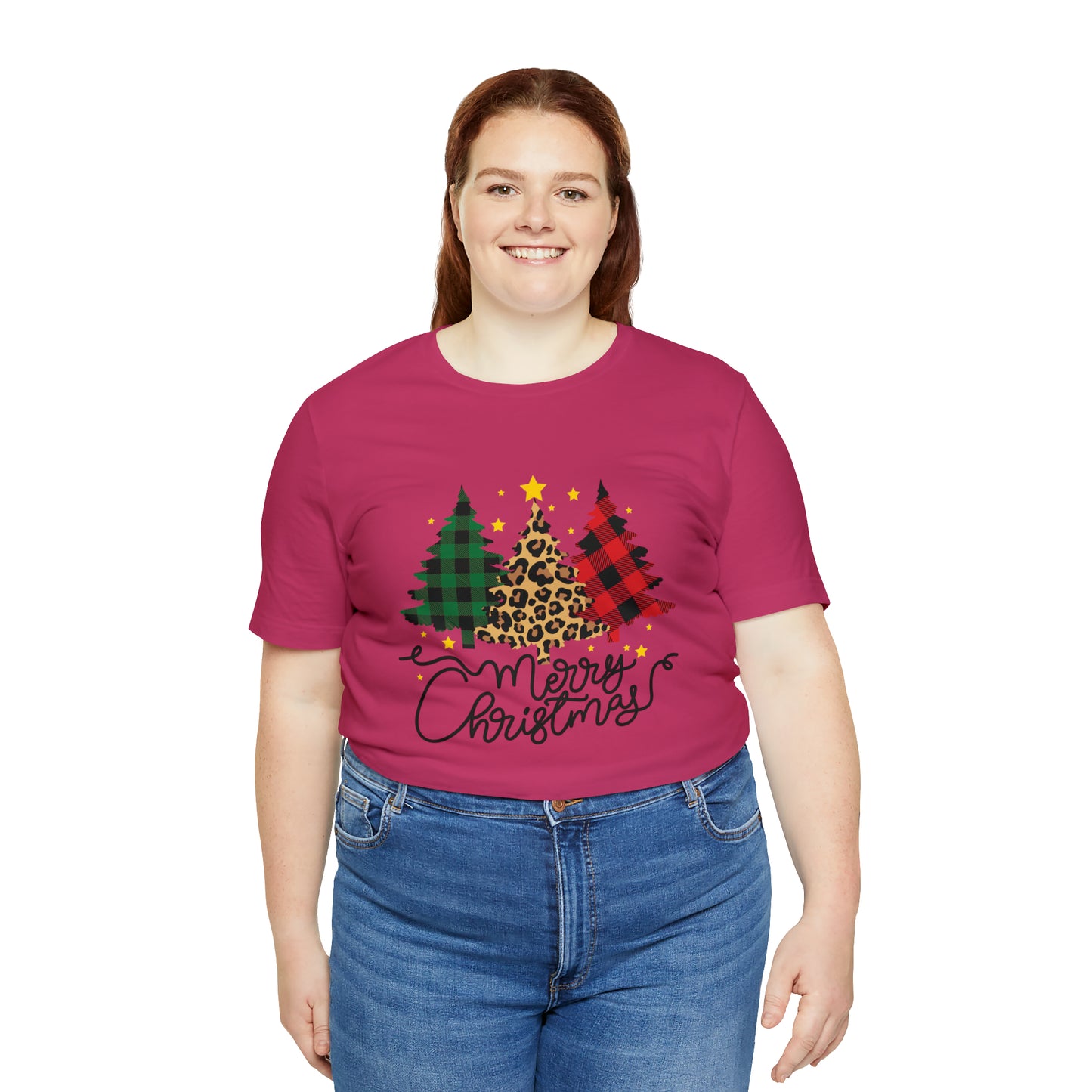 Festive AF shirt Pink Merry Bright Christmas Tshirt for Women Men Christmas Shirt Sweater Holiday Christmas gift for her gift for him Plaid