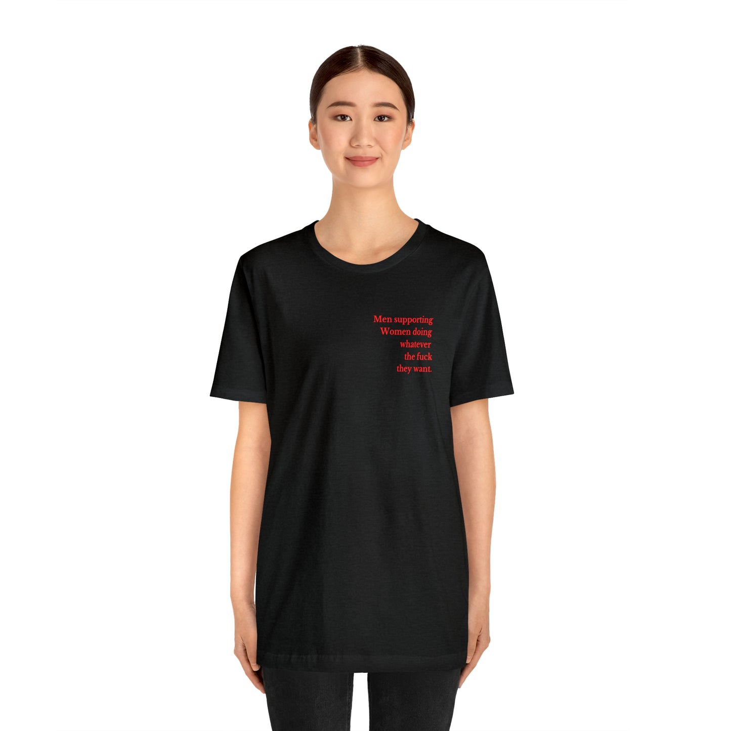 Men supporting women shirt gift for him Christmas gift Party