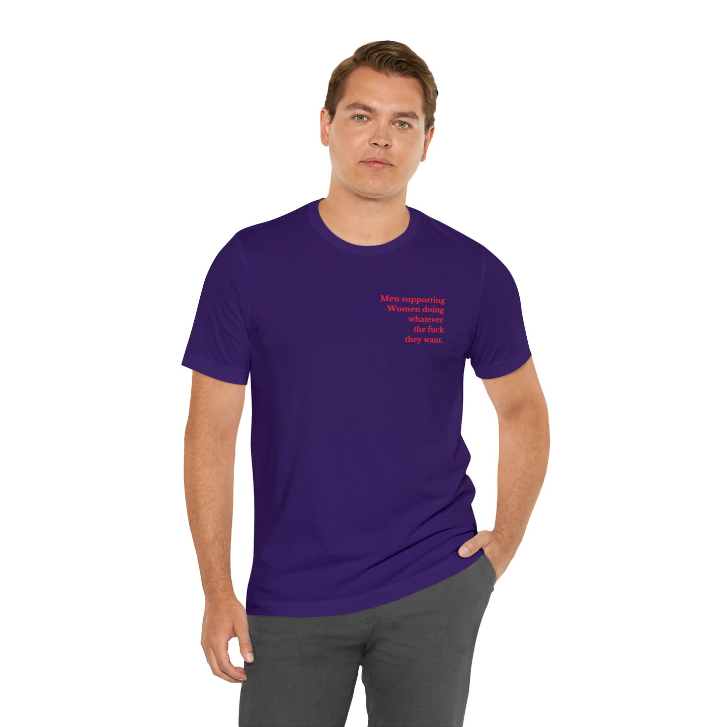 Men supporting women shirt gift for him Christmas gift Party