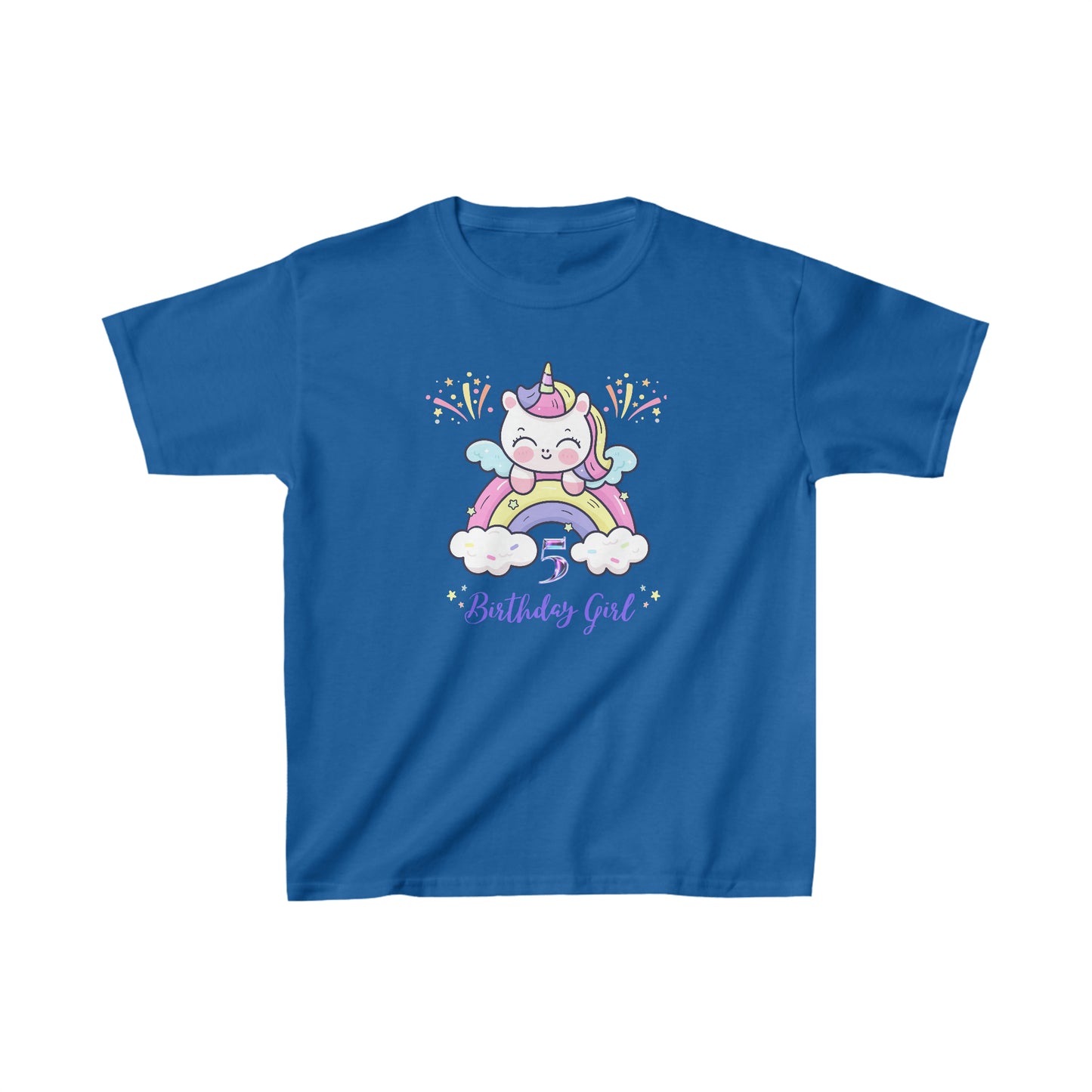 Birthday girl shirt 5 year old birthday shirt kid wavy birthday party shirt Christmas shirt Rainbow cloud kid shirt birthday shirts birthday