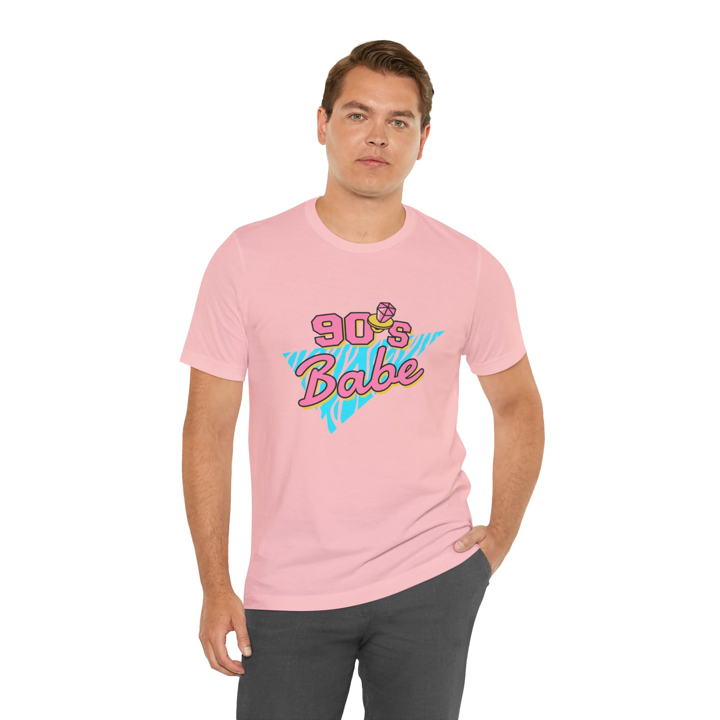 90's Babe shirt, gift for her, Christmas shirt, galantine gift best friend trip, Unisex Jersey Short Sleeve Tee