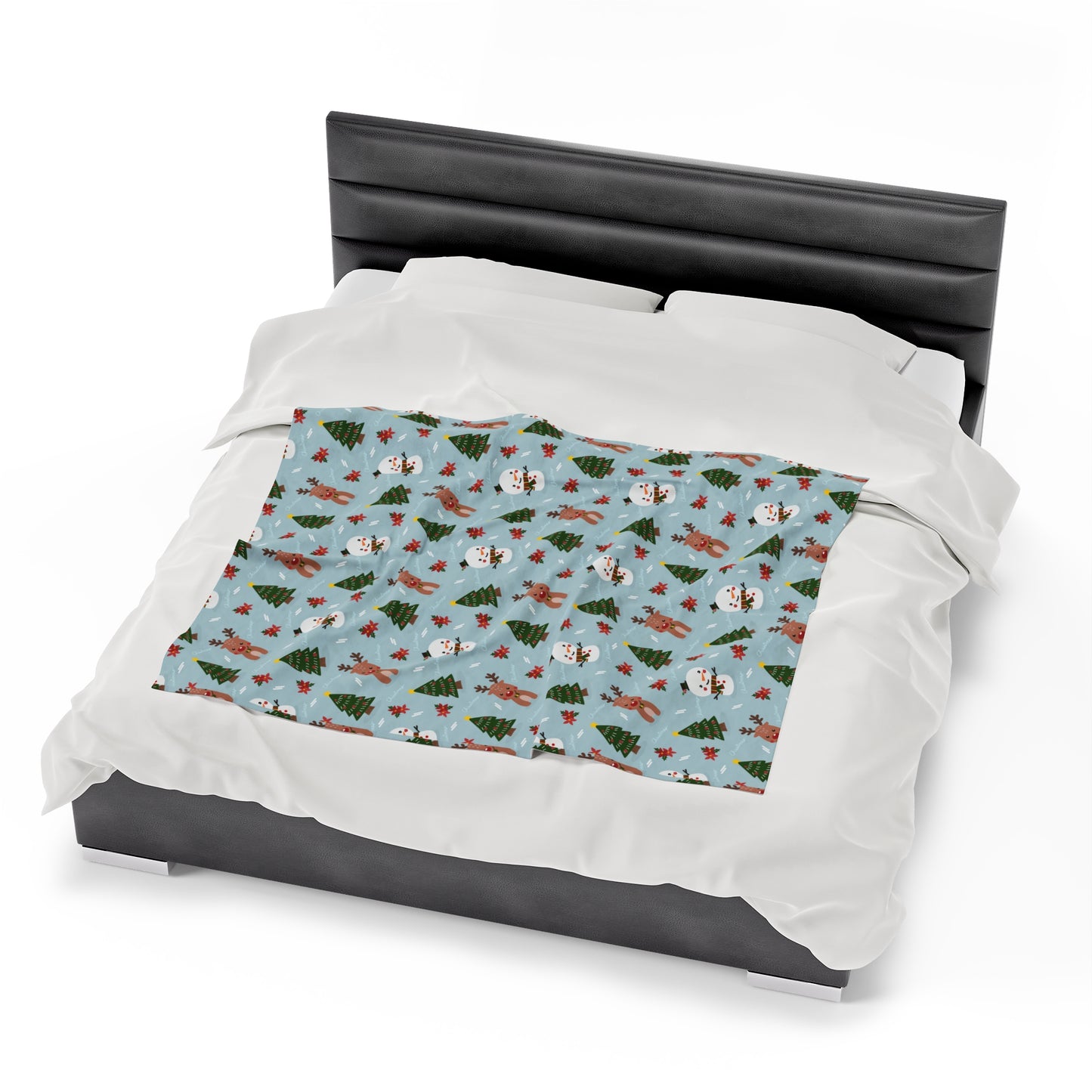 Snowman Christmas tree Blanket holiday blanket christmas movie watching blanket Merry christmas  blanket Velveteen Plush Blanket