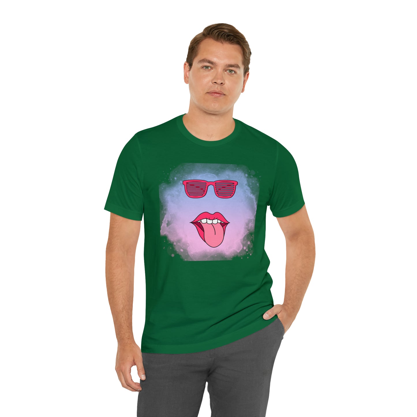 Lip Sunglasses t-shirt, Bubble gum kiss shirt,Pink Gum Shirt,Galantine gift travel shirt,best friend trip,girls vacation trip, Unisex Jersey