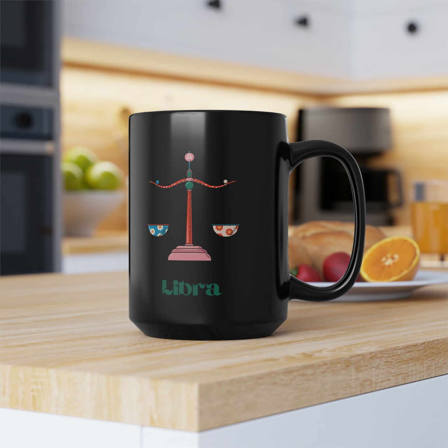 Libra zodiac sign mug Black ceramic Mug birthday mug 15oz funny gift Queen Eras tour World Tour Tickets Leo zodiac merch office Christmas