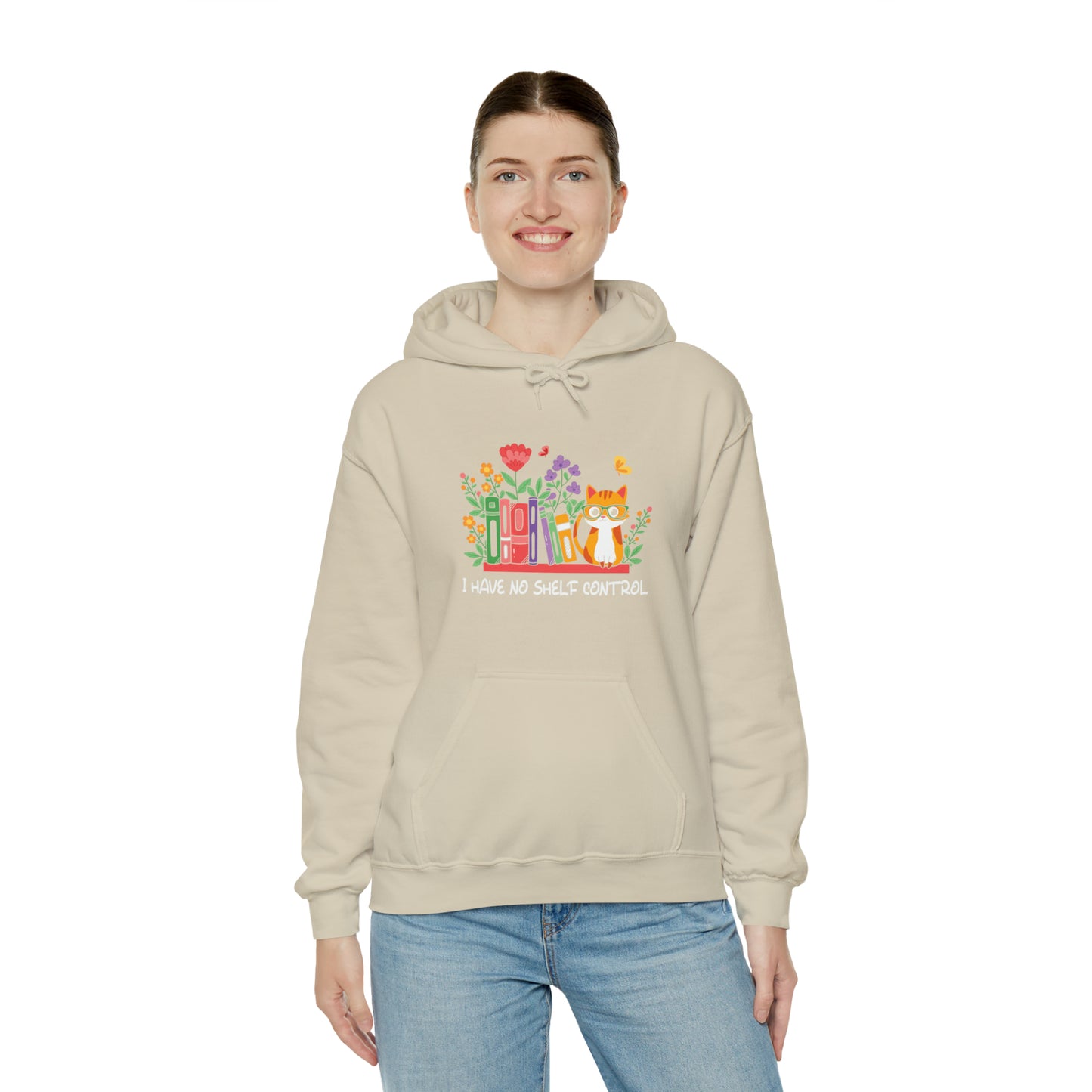 Cat lover hoodie book lover sweater BookShelf control orange cat Shirt Halloween Cat Sweatshirt Gift for Cat Lover Gift for Cat Mom Gift
