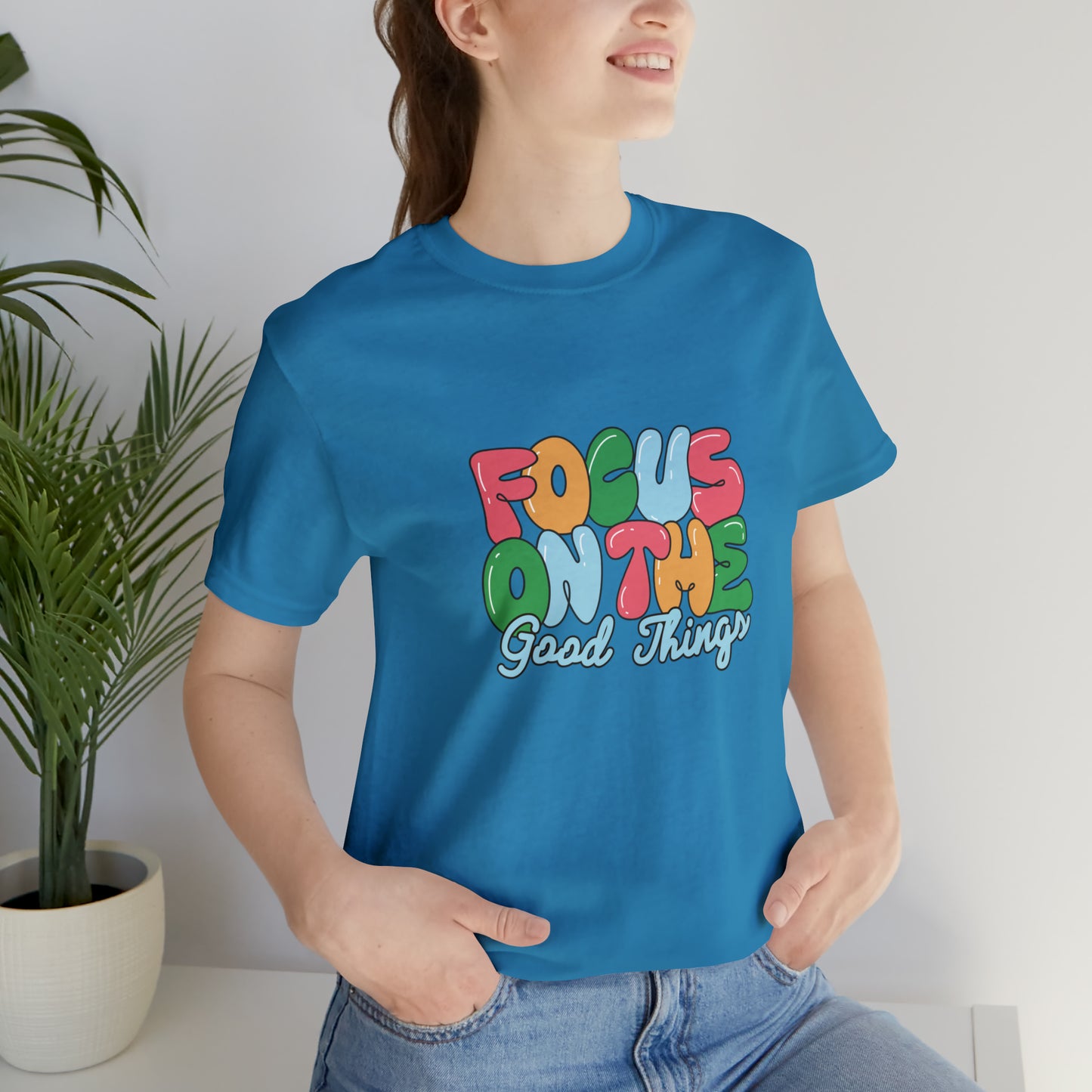 Focus on the good things shirt positive vibes shirt good vibes tee yogawear zen clothes bohemian top Women's Christmas gift for her for him