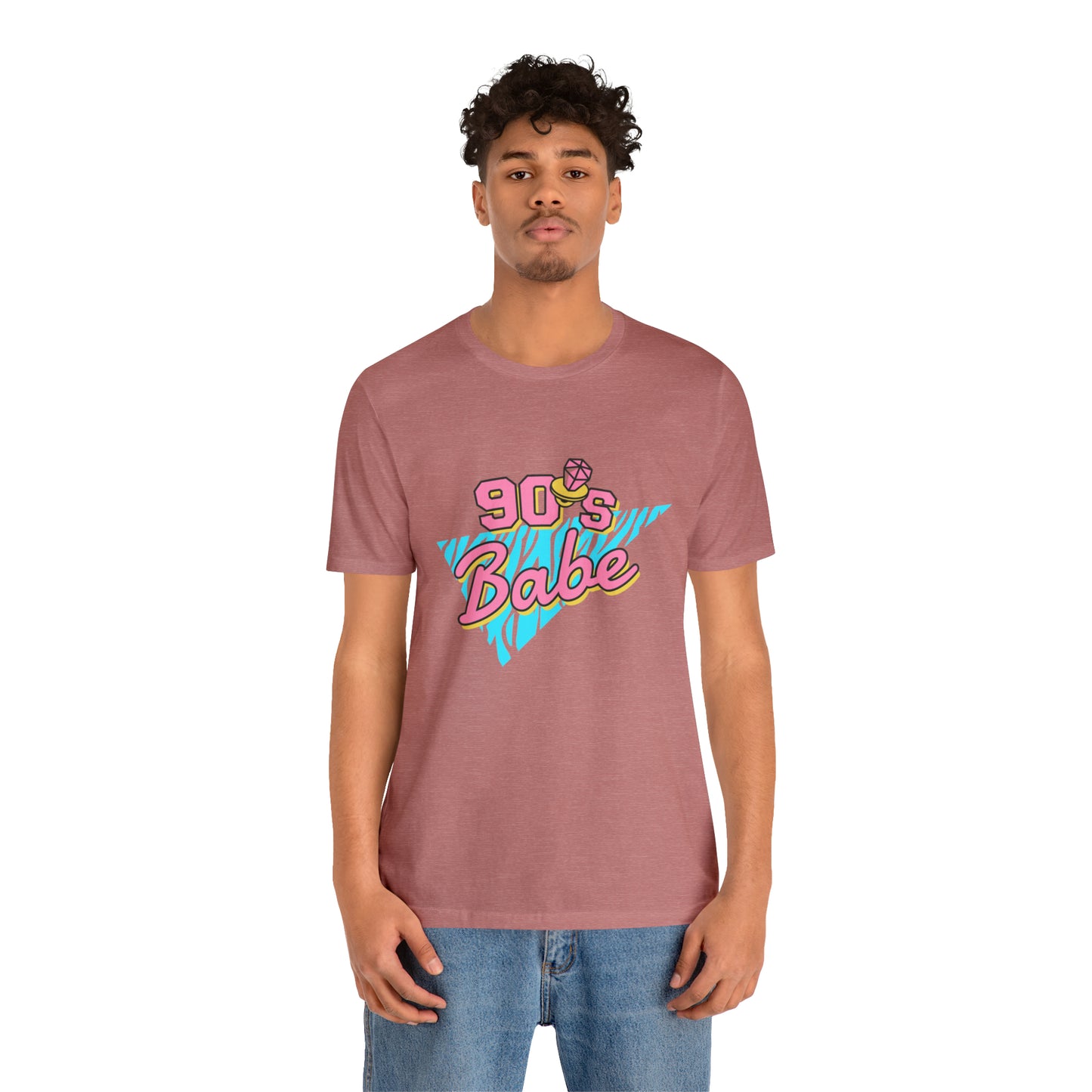 90's Babe shirt, gift for her, Christmas shirt, galantine gift best friend trip, Unisex Jersey Short Sleeve Tee