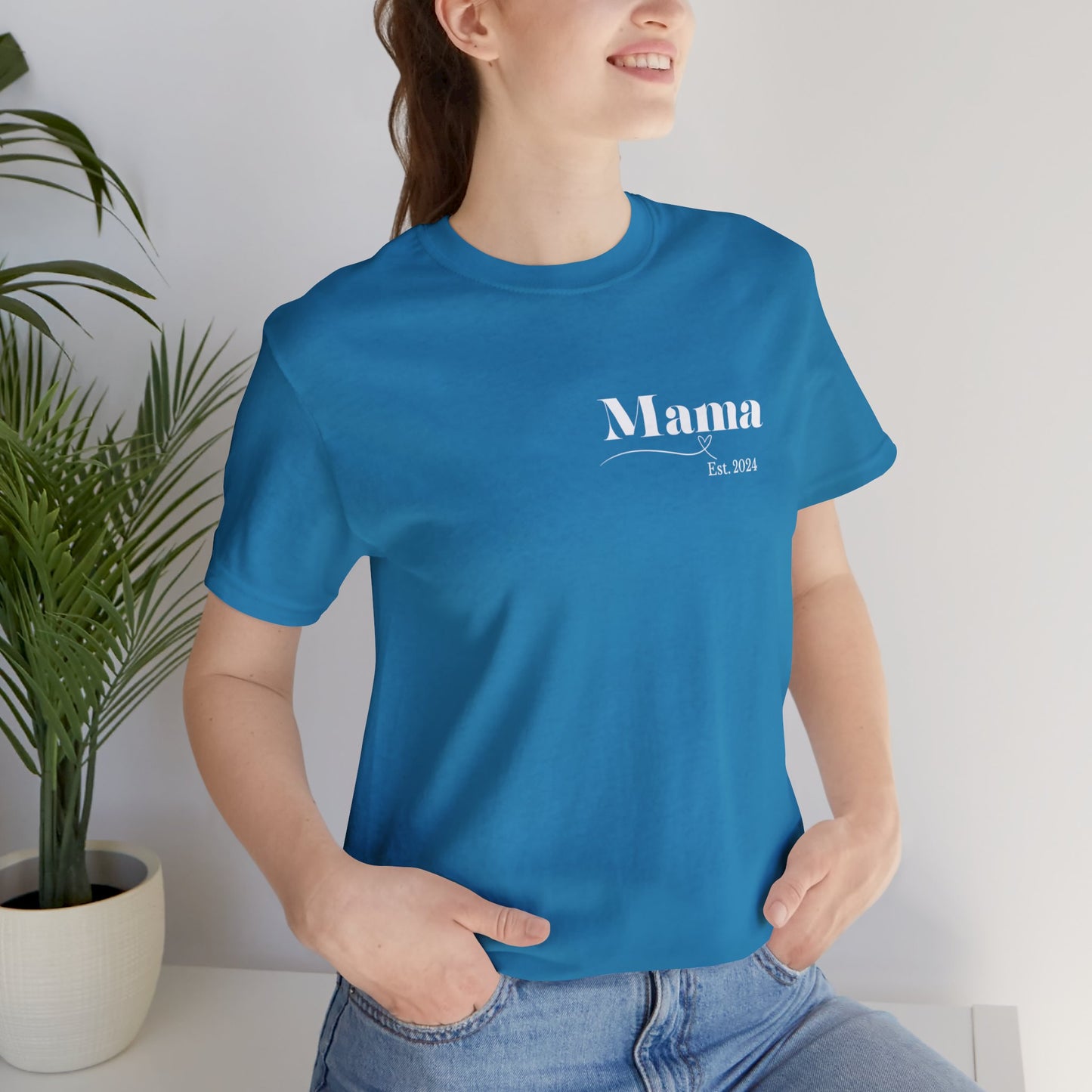 Mama shirt mama date shirt pregnancy reveal shirt new mom shirt Christmas gift for her gift for him bridal shower gift