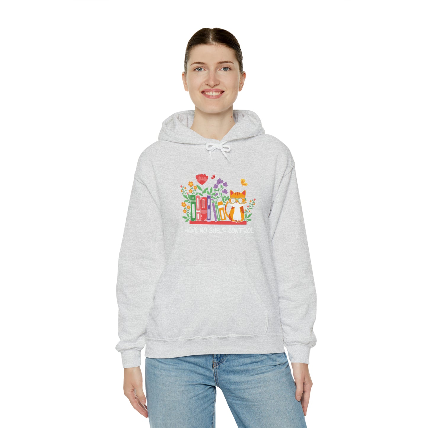Cat lover hoodie book lover sweater BookShelf control orange cat Shirt Halloween Cat Sweatshirt Gift for Cat Lover Gift for Cat Mom Gift