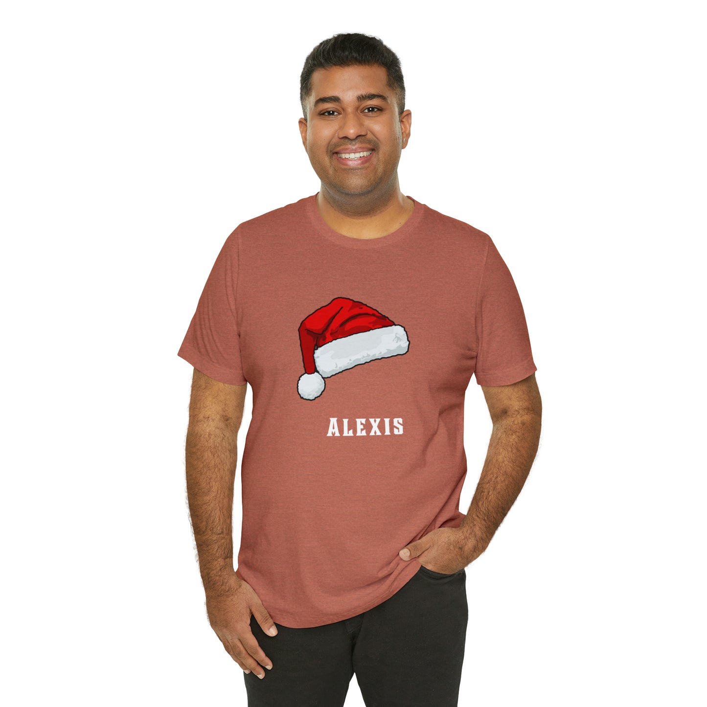 Matching Family Christmas Shirts, Santa claus Hat family tshirts Family Christmas Shirt, Matching Xmas Tees Custom Christmas T shirt photos