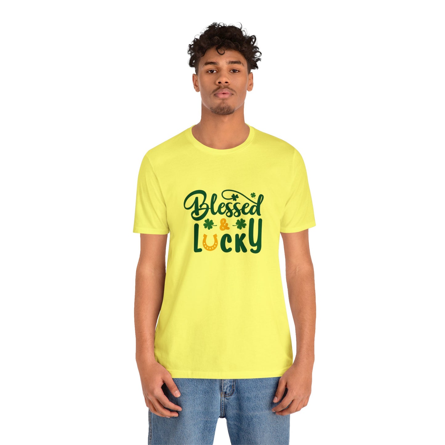 St Patrick's Day shirt blessed and lucky shirt Irish leaf shirt Unisex Tee Retro Shirt T-Shirt best friend vacation shirt beach
