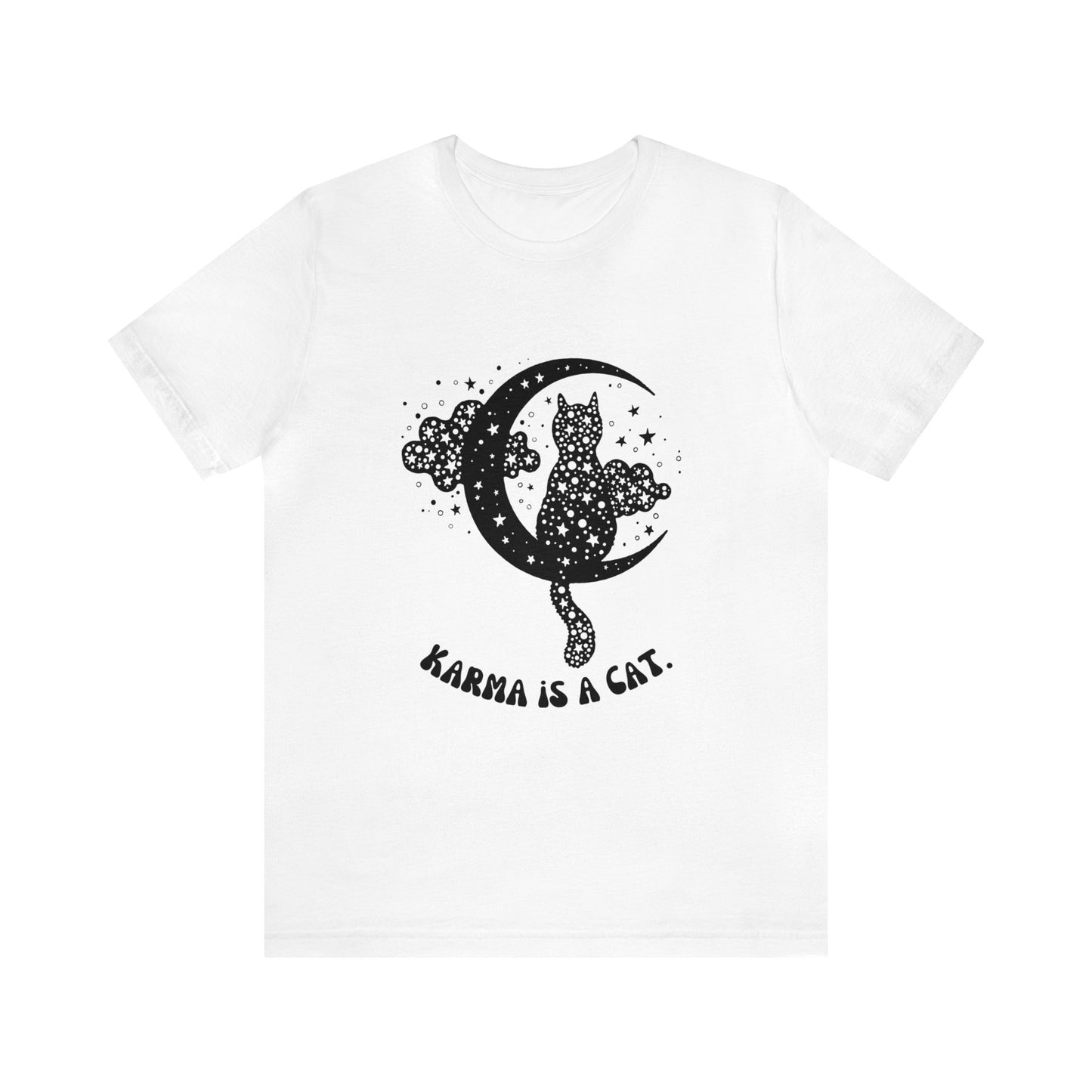 Karma is a cat shirt Cat lover tshirt book lover shirt Taylor witchy cat Shirt Halloween Cat Gift for Cat Lover Gift for Cat lover shirt