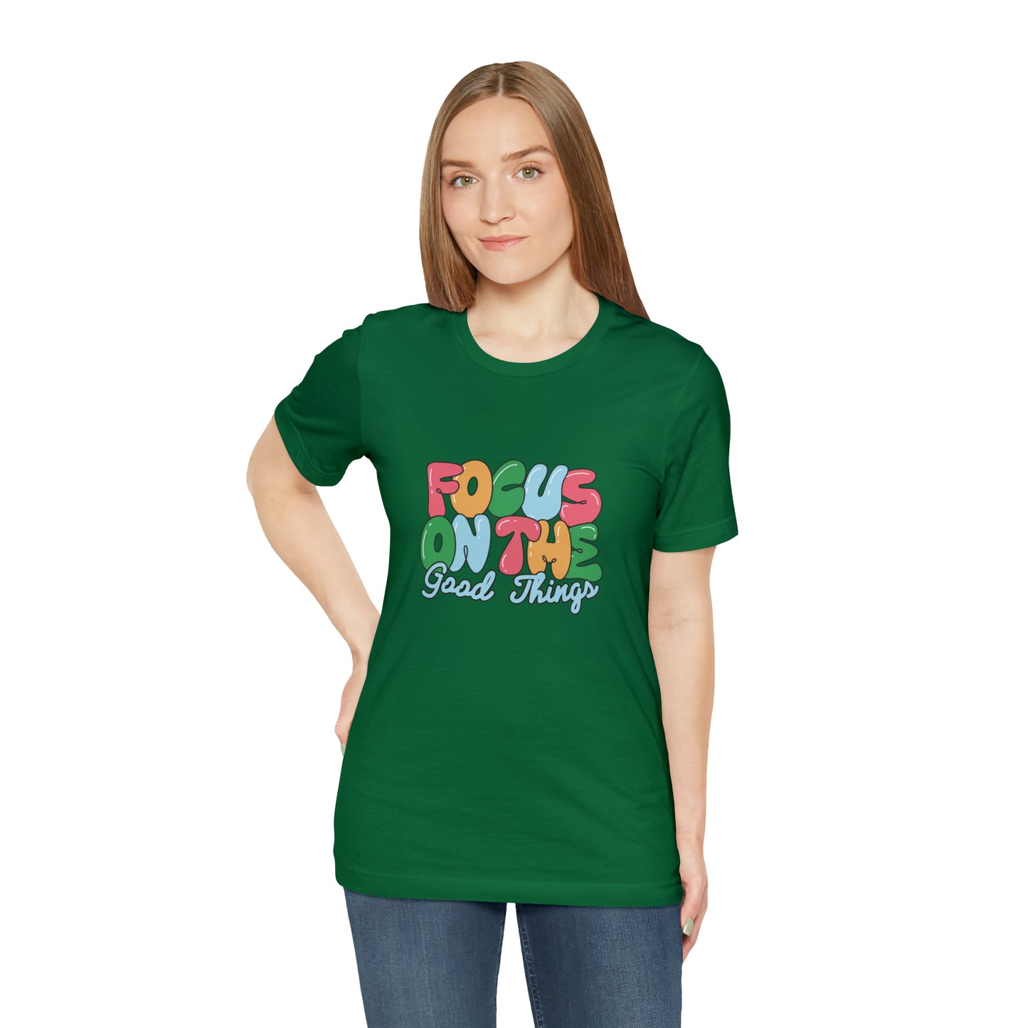 Focus on the good things shirt positive vibes shirt good vibes tee yogawear zen clothes bohemian top Women's Christmas gift for her for him