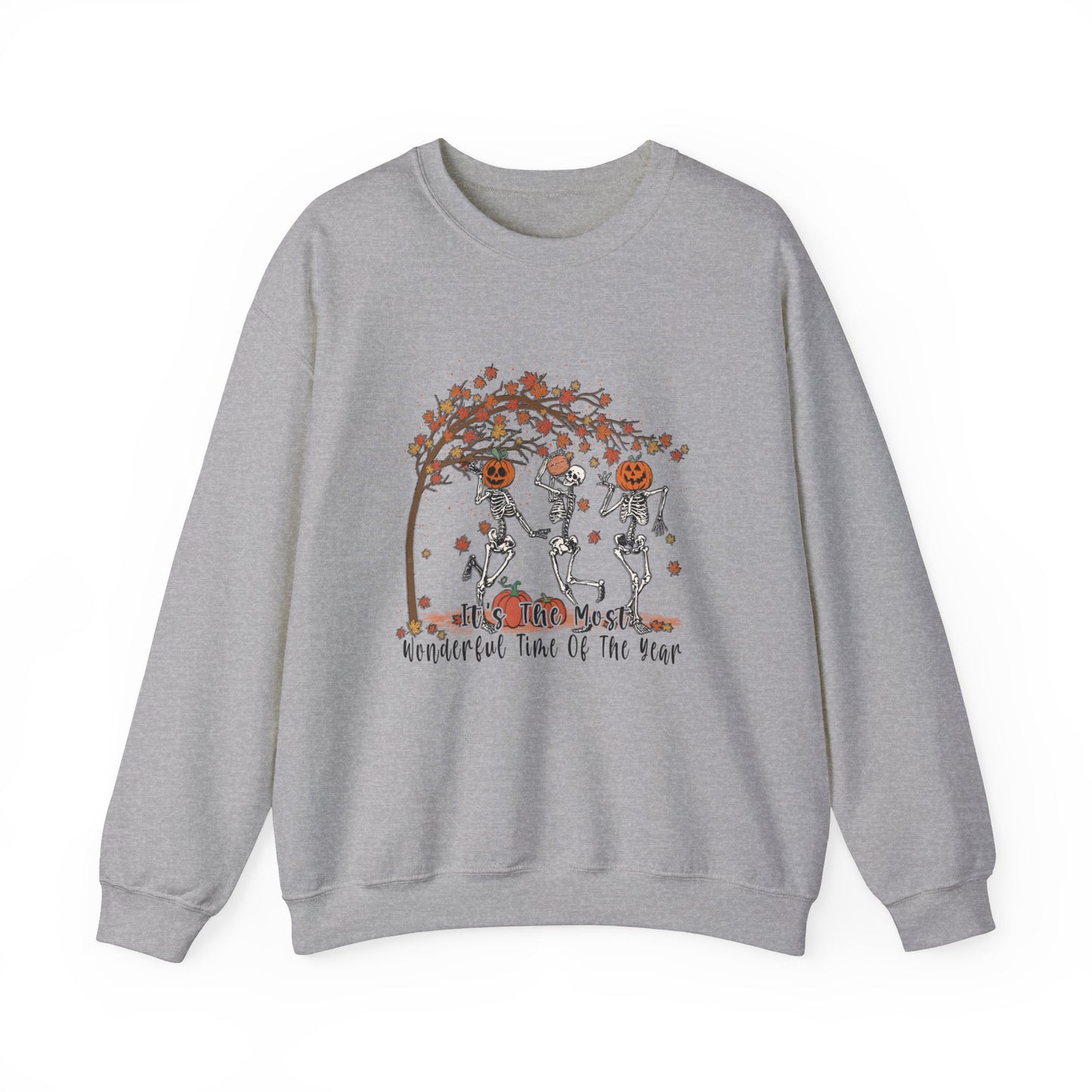 Halloween sweatshirt skeleton fall vibes Its the most wonderful time of the year sweater funny Halloween sweater fall Shirt best friend gift