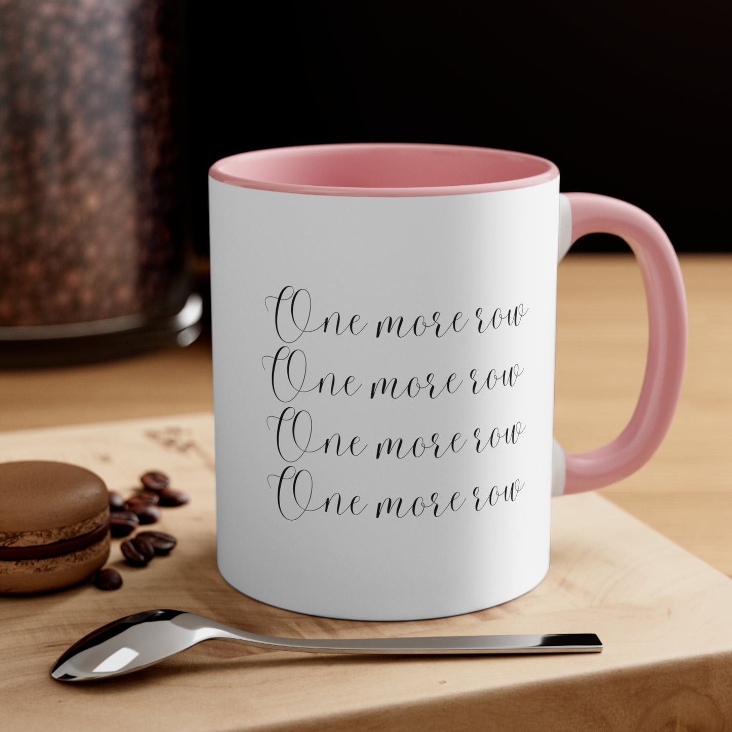Yarn mug Crochet lover gift yarn lover gift knitting gift one more row gift coffee lover gift tea gift for her gift for him Coffee Mug 11oz