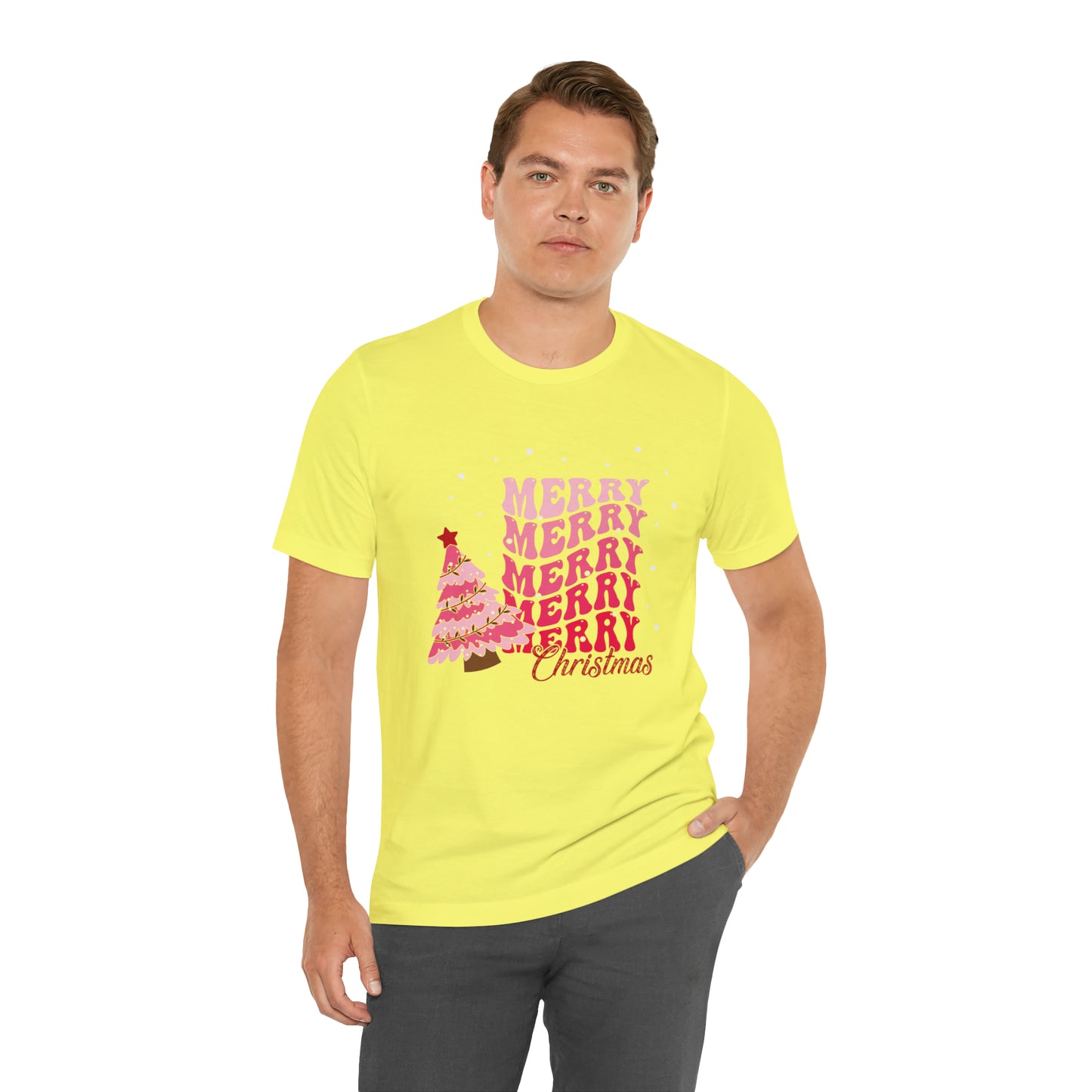 Festive AF shirt Pink Merry Bright Christmas Tshirt for Women Christmas Shirt Sweater Holiday Christmas gift for her gift for him unisex