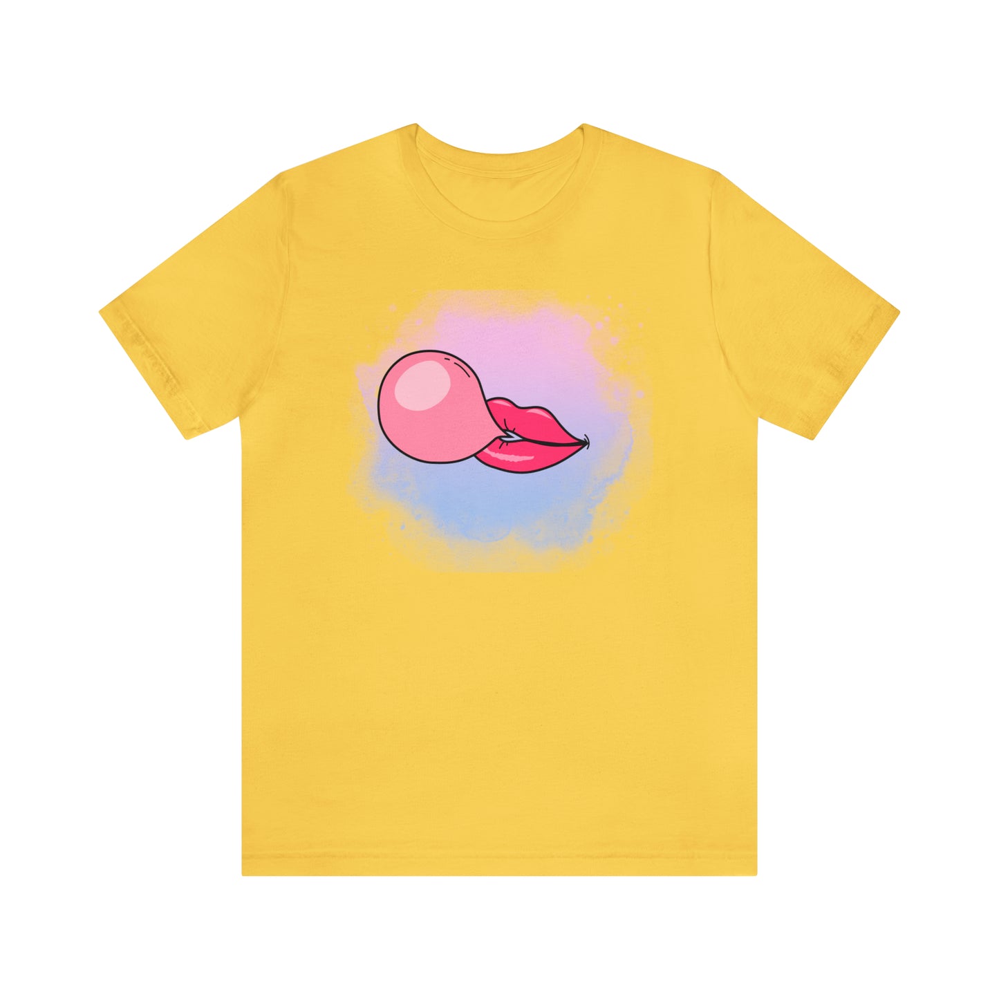 Bubble gum kiss shirt, Pink Gum Shirt, Galantine gift travel shirt, best friend trip, girls vacation trip, Unisex Jersey Short Sleeve Tee