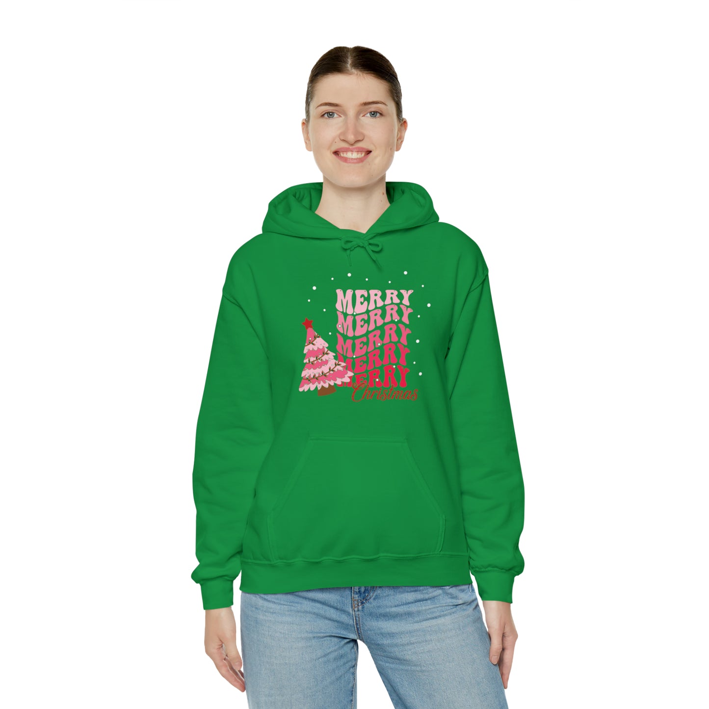 Festive AF hoodie blue Merry Bright Christmas Sweatshirt for Women Men Christmas Sweater Holiday Christmas gift for her gift for him
