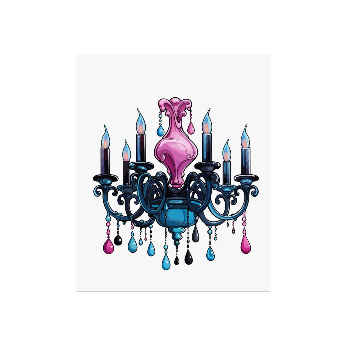 Chic Chandelier Fine Art Poster - Elegant Wall Decor for Home & Office, wall art