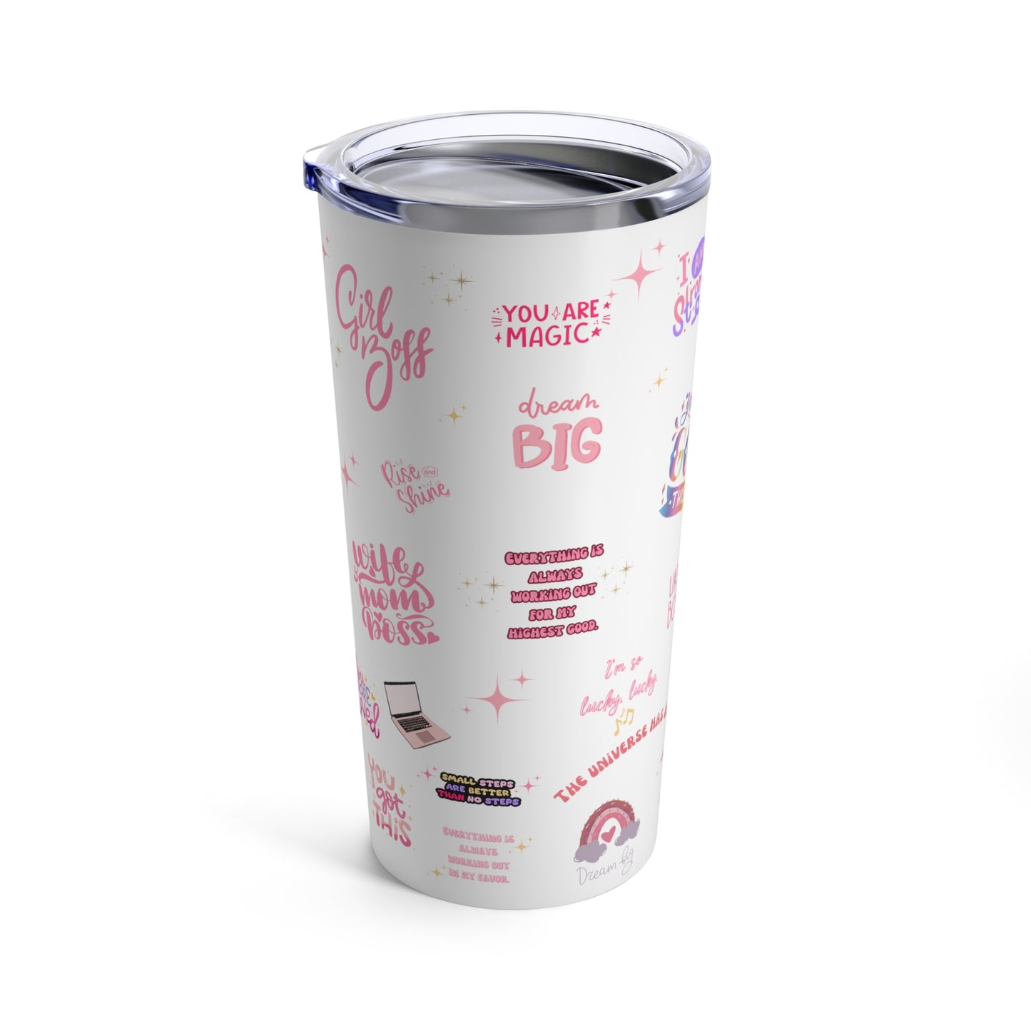Positive affirmations tumbler girlboss mug birthday gift wife mom boss tumbler gift for her gift for wife Coffee Mug tea Christmas gift 20oz