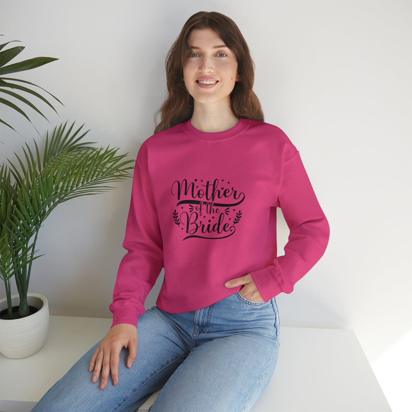 Mother of the bride sweatshirt, wedding attire, gift for Mom, bridal party clothes, yoga wear for her, for him, Birthday gift for her