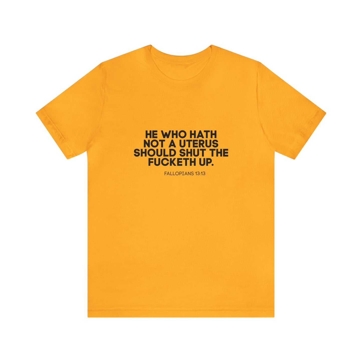 He who hath no uterus should shut the fucketh up shirt, Women's rights crop top, human rights, march shirt,Champion Women's Cropped T-Shirt