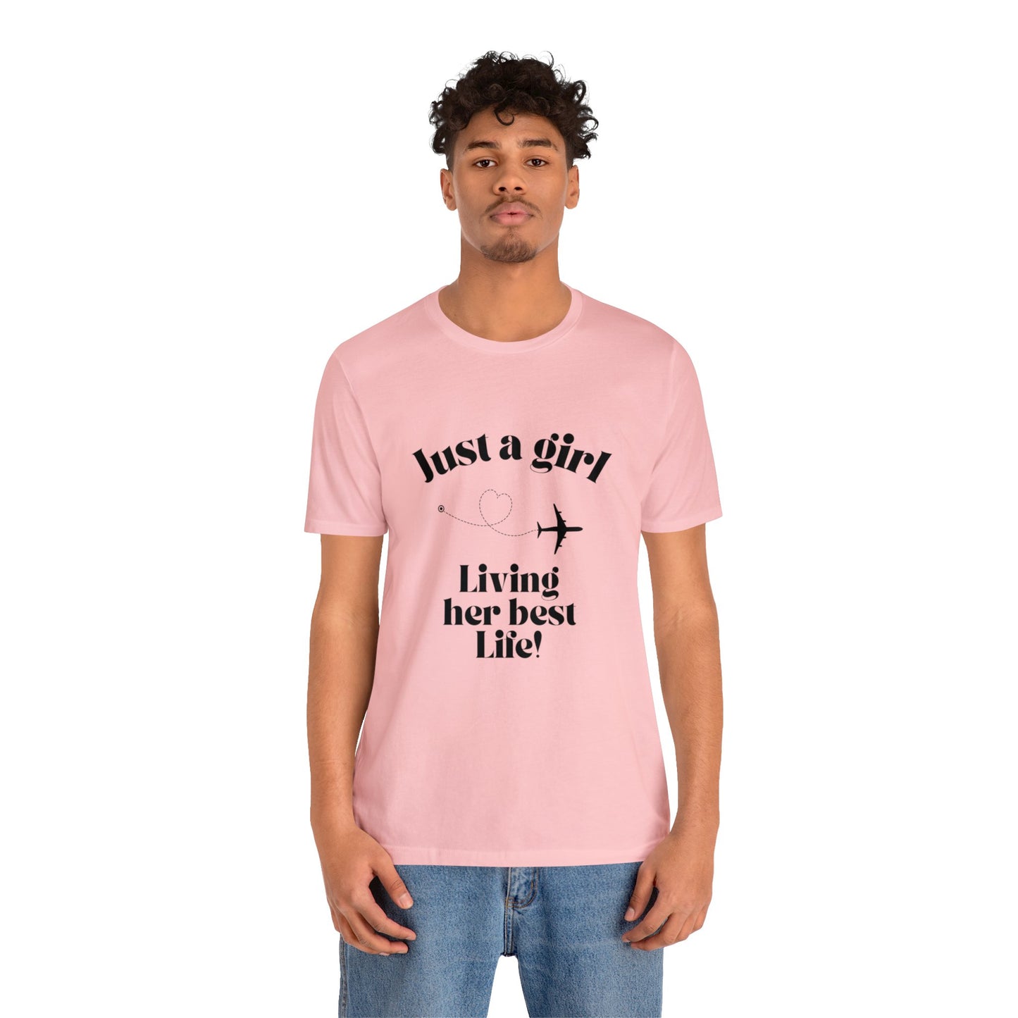 Just a girl living her best life shirt funny travel gift for her chicken shirt girlfriend shirt birthday Shirt Matching travel Tees
