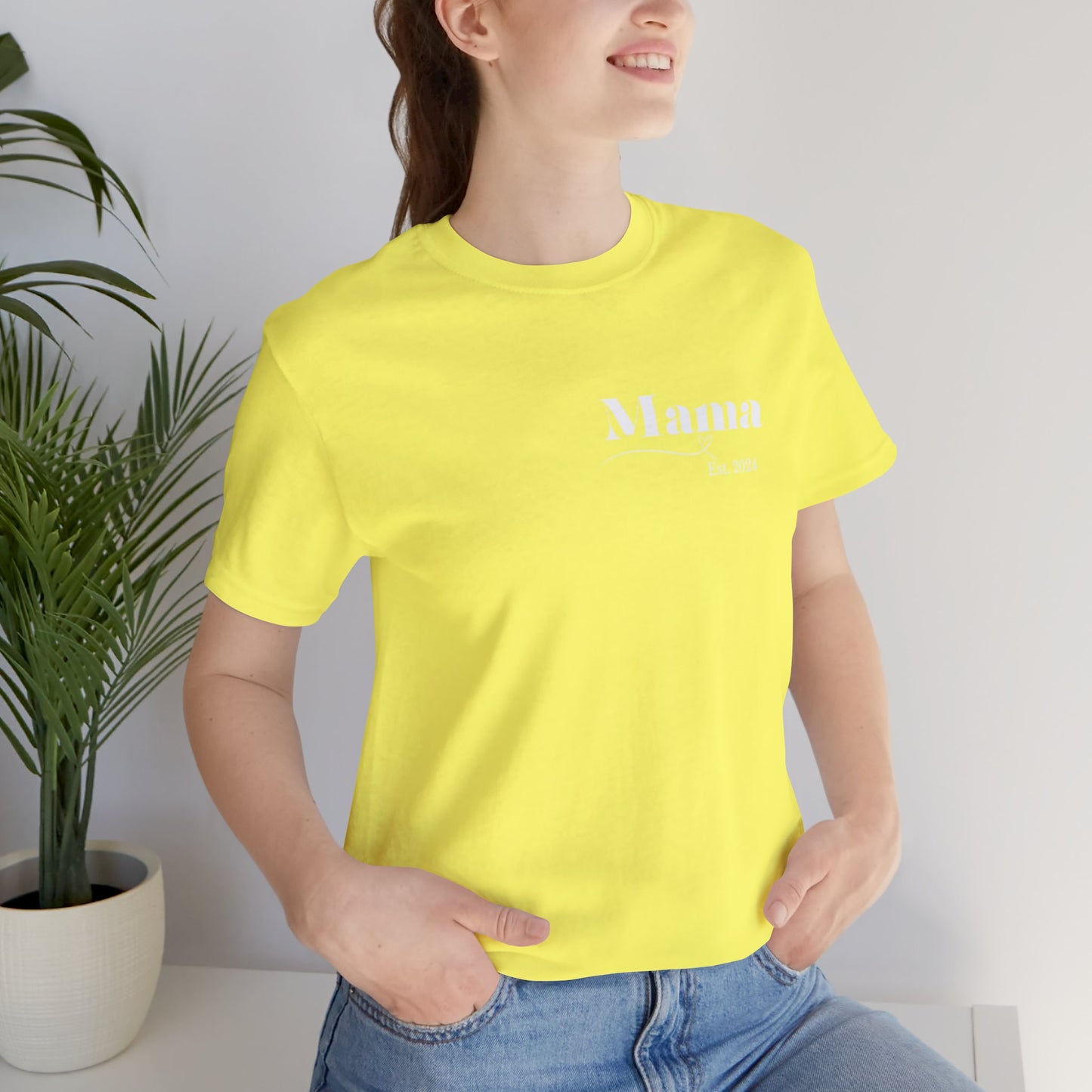 Mama shirt mama date shirt pregnancy reveal shirt new mom shirt Christmas gift for her gift for him bridal shower gift