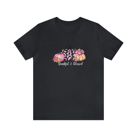 Thankful pumpkin shirt thankful grateful blessed shirt give thanks Tshirt Thankful Shirt Women's Thanksgiving Shirt Fall Clothing Thankful