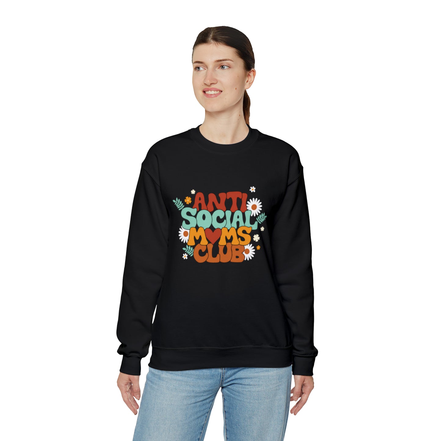 Anti social moms club sweatshirt, Mama Mother Mom sweatshirt, Gift for mom, Christmas gift for her,for him,Birthday gift for her