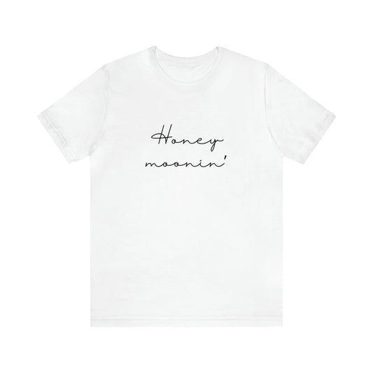 Honeymoon Shirt Newlywed Gift unisex Engagement Gift Bridal Shower Gift Honeymoon Vibes white tee shirts Honeymoon Tee Bride Groom christmas