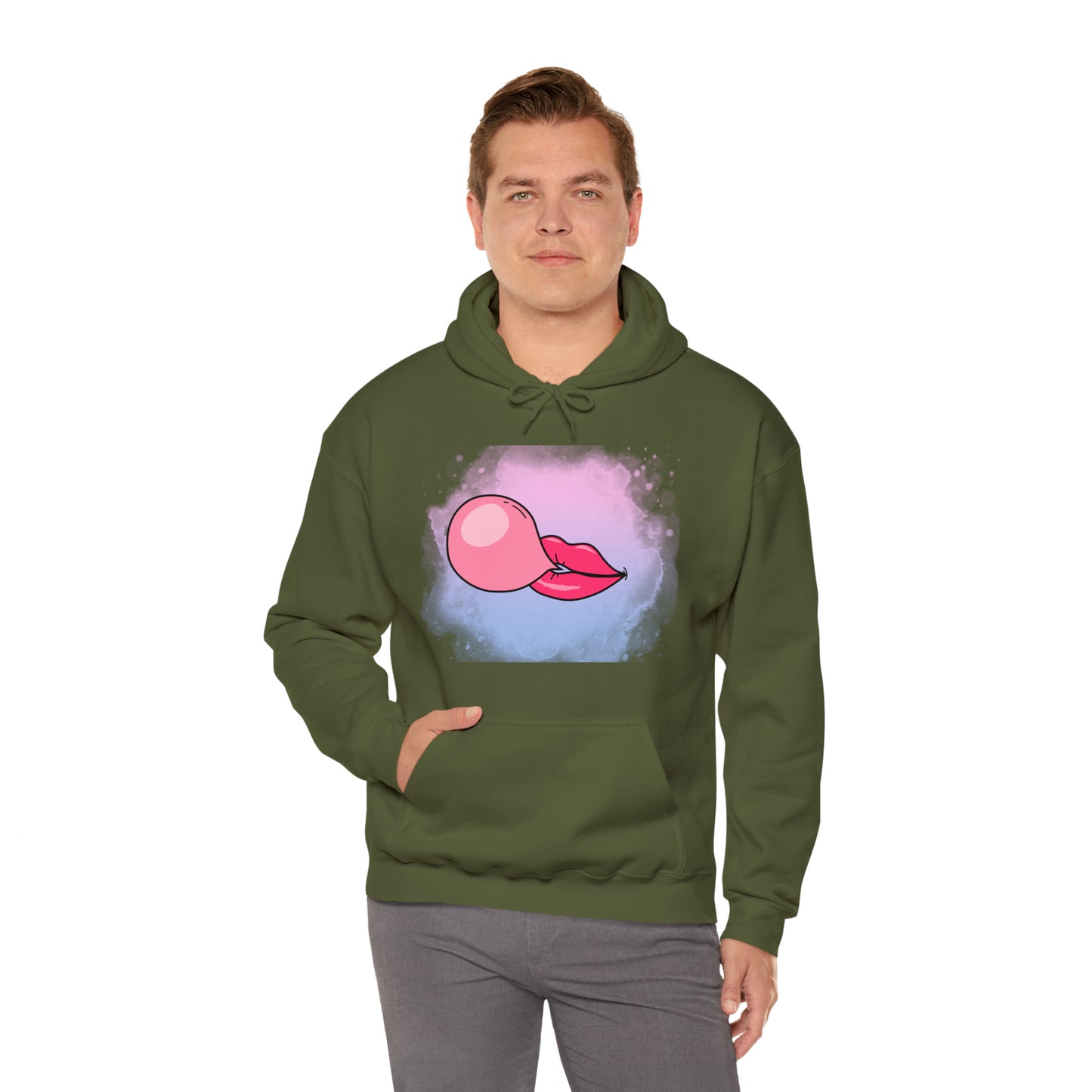 Bubble Gum kiss Hoodie, Summer Bubblegum shirt, Birthday gift for her, Galantine gift for her, best friend gift,birthday vacation,Unisex