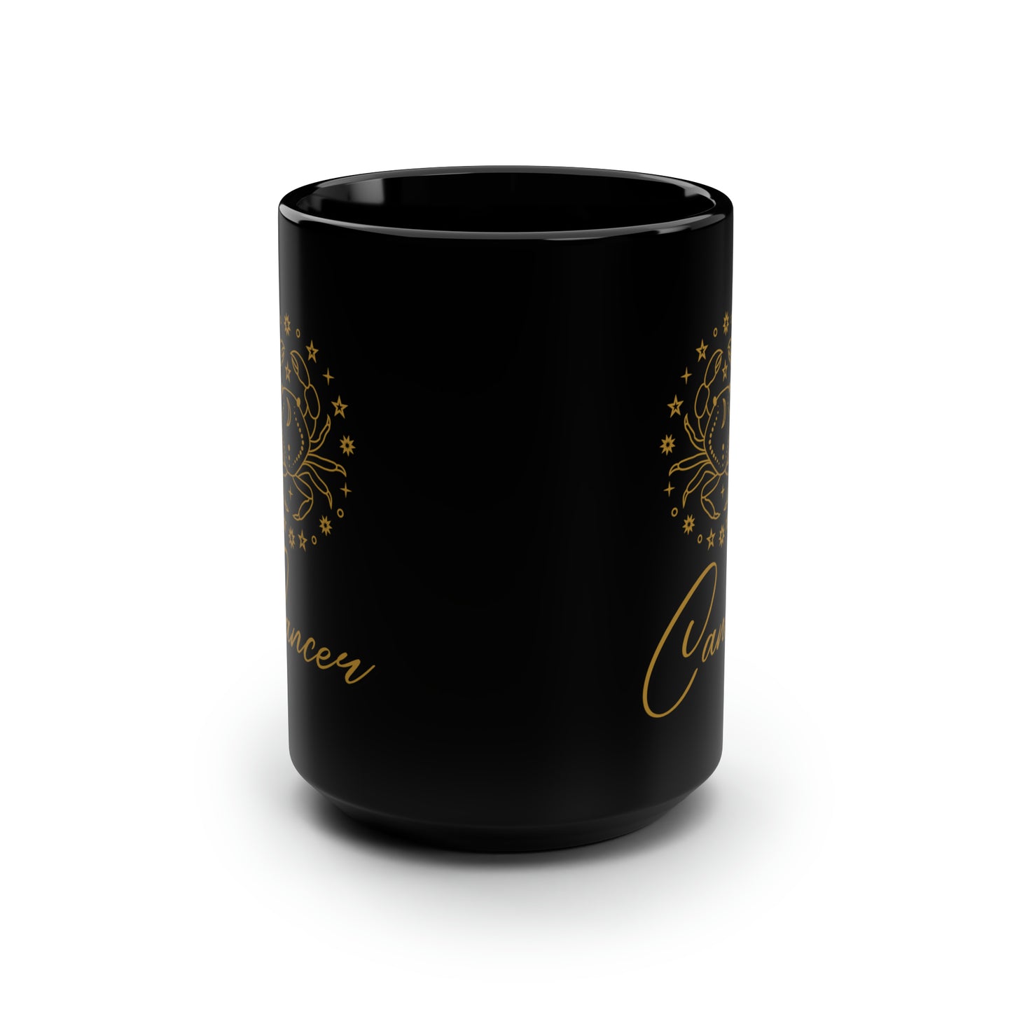 Cancer zodiac sign mug Black ceramic Mug 15oz funny gift Cancer birthday gift Christmas gift for her gift for him