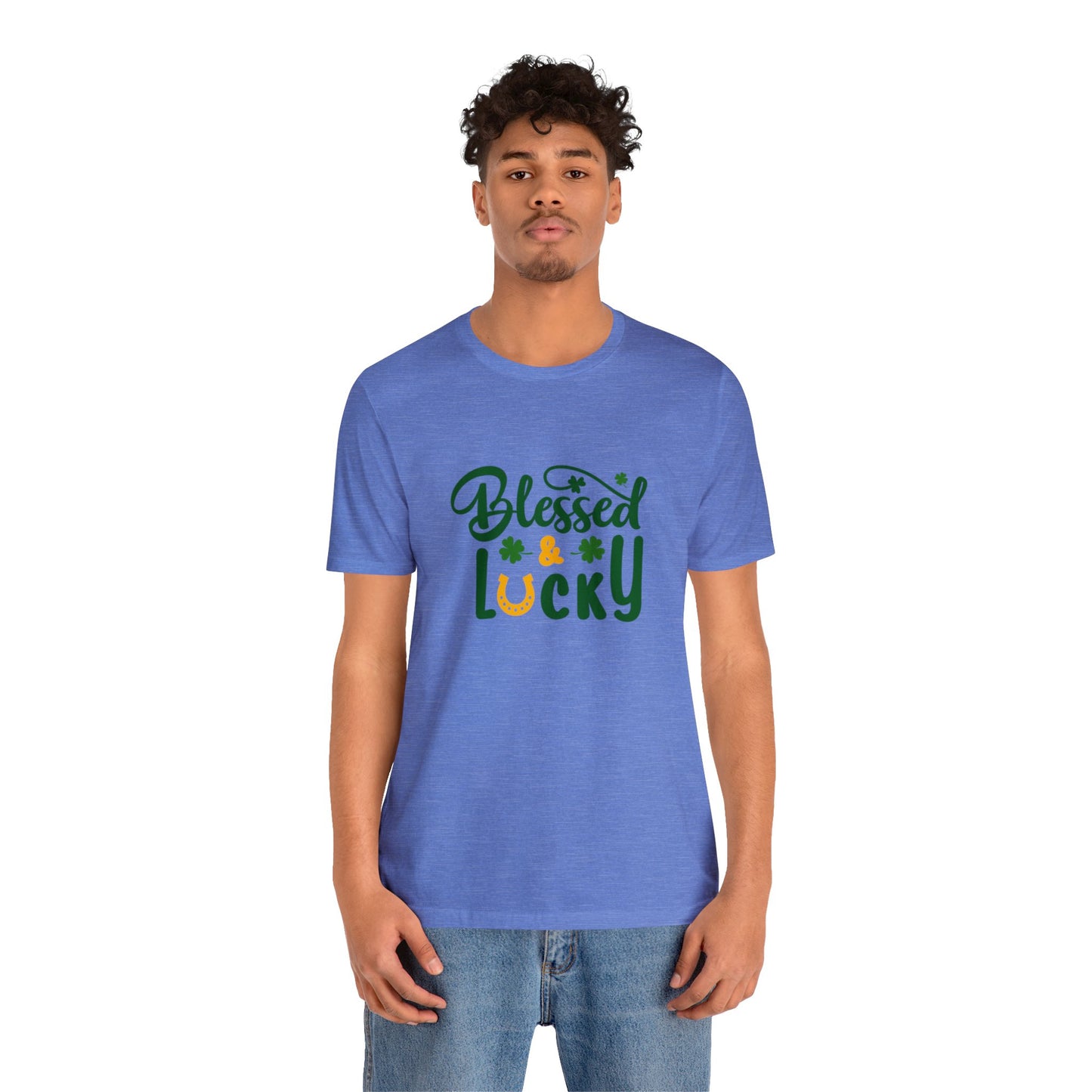 St Patrick's Day shirt blessed and lucky shirt Irish leaf shirt Unisex Tee Retro Shirt T-Shirt best friend vacation shirt beach