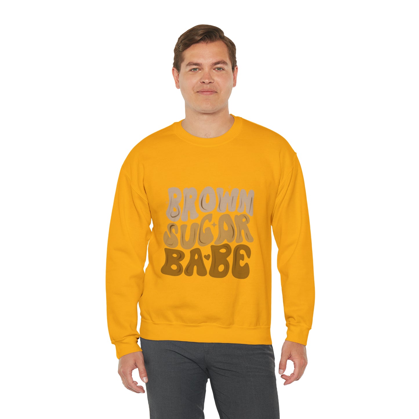 Brown Sugar Babe sweatshirt, Brown Beauty shirt, Birthday gift for her, Melanin sweatshirt, Unisex Heavy Blend Crewneck Sweatshirt