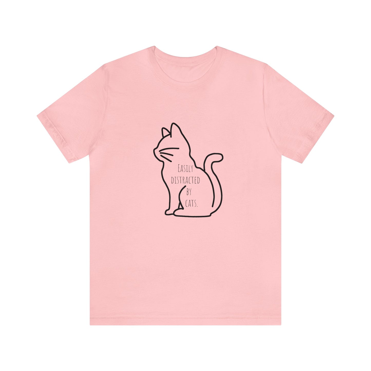 Easily distracted by cats Funny Cat lover shirt anime cat Shirt karma is a cat Gift for Cat Lover Gift for Cat Mom Gift cat dad shirt